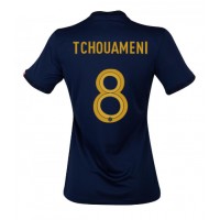 Frankreich Aurelien Tchouameni #8 Heimtrikot Frauen WM 2022 Kurzarm